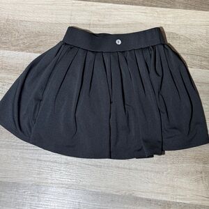 Indero S Black Pleated Mini Skort -